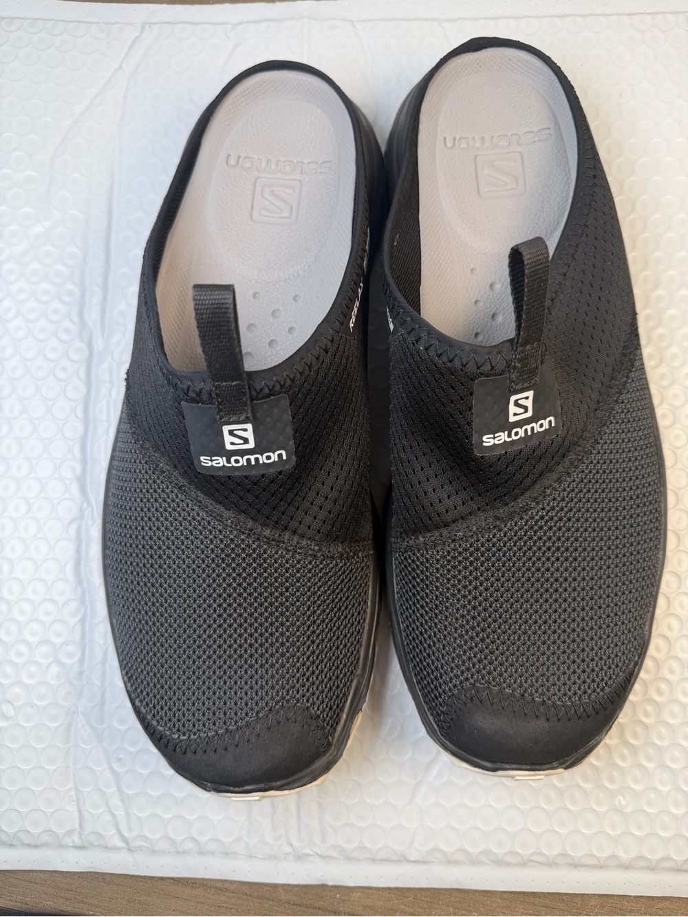 Salomon Reelax Slide 6.0 Recovery Shoes Black Men’s US 8.5 EU 42 Slip On